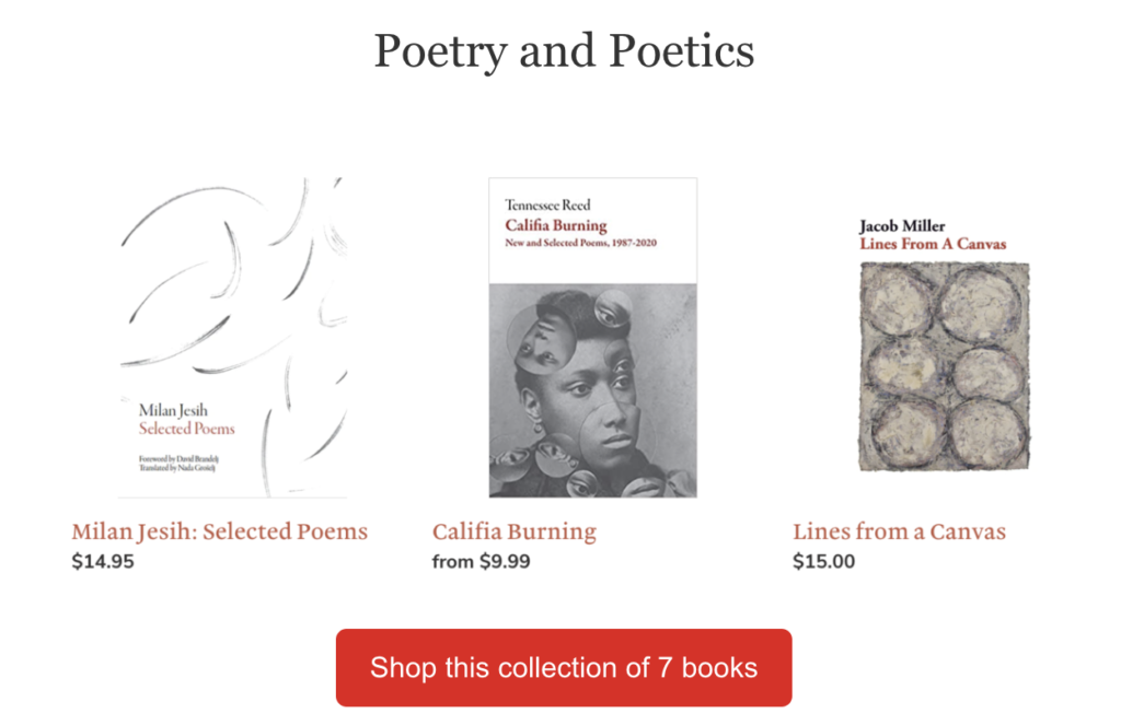 Poetry and Poetics Collection